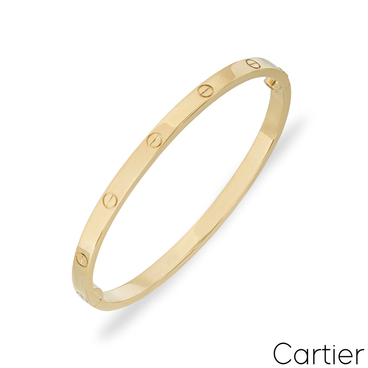 Cartier Yellow Gold Plain SM Love Bracelet Size 19 B6047519 Cartier Yellow Gold Plain SM Love Bracelet Size 19 B6047519